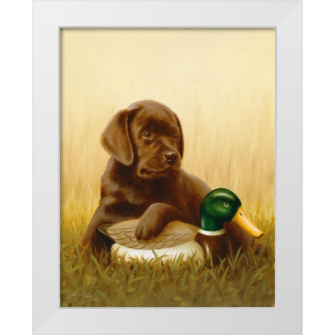 Jsm38-A White Modern Wood Framed Art Print by Silver, John