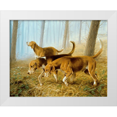 Jsm39-A White Modern Wood Framed Art Print by Silver, John