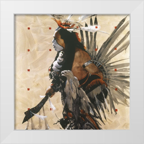 Ben Yahola I I I White Modern Wood Framed Art Print by Knauf, J.E.