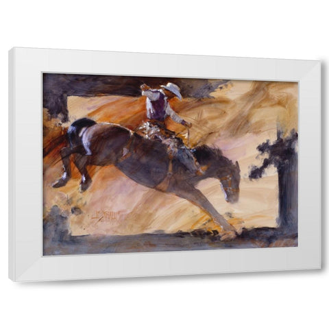 Rusty White Modern Wood Framed Art Print by Knauf, J.E.