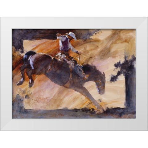 Rusty White Modern Wood Framed Art Print by Knauf, J.E.