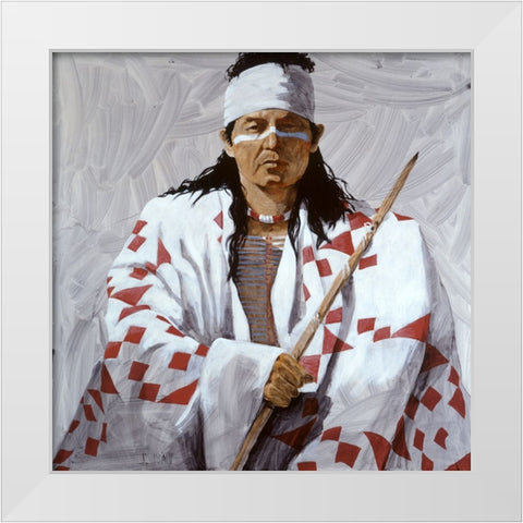 Allie 2 White Modern Wood Framed Art Print by Knauf, J.E.