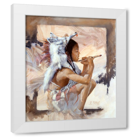 J J Bald Eagle White Modern Wood Framed Art Print by Knauf, J.E.