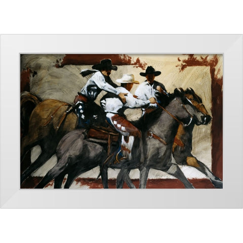 All A Board White Modern Wood Framed Art Print by Knauf, J.E.