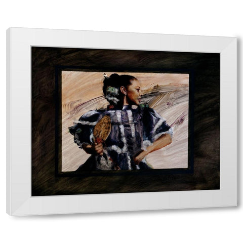 Elcinco White Modern Wood Framed Art Print by Knauf, J.E.