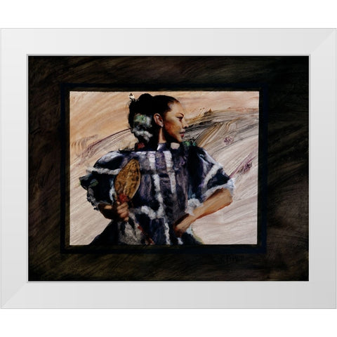 Elcinco White Modern Wood Framed Art Print by Knauf, J.E.
