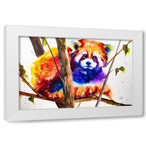 Things Are Not Always Black And White White Modern Wood Framed Art Print by Art by Leslie Franklin