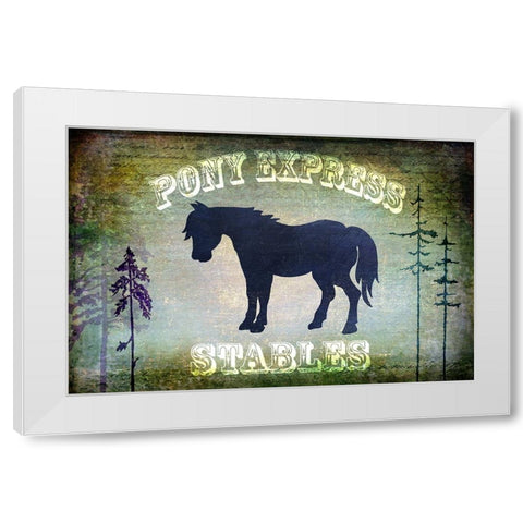 Country Horse I White Modern Wood Framed Art Print by LightBoxJournal