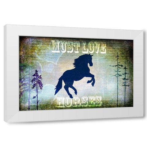 Country Horse II White Modern Wood Framed Art Print by LightBoxJournal