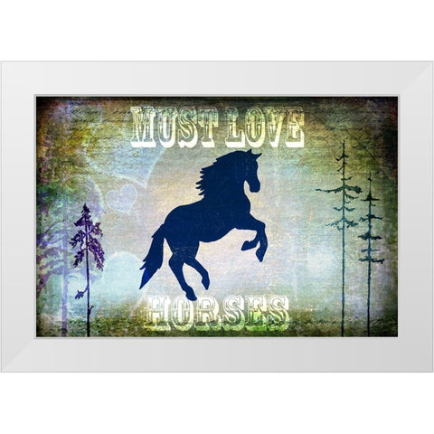 Country Horse II White Modern Wood Framed Art Print by LightBoxJournal