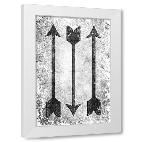 Arrow 2 White Modern Wood Framed Art Print by LightBoxJournal
