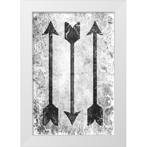 Arrow 2 White Modern Wood Framed Art Print by LightBoxJournal