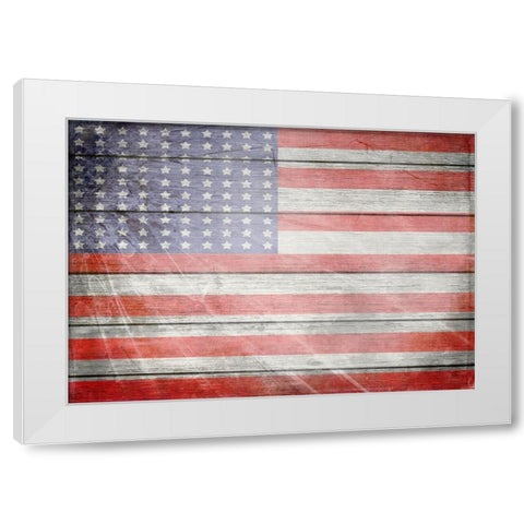 American Freedom Collection 1 White Modern Wood Framed Art Print by LightBoxJournal
