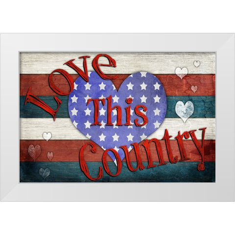 American Freedom Collection 2 White Modern Wood Framed Art Print by LightBoxJournal