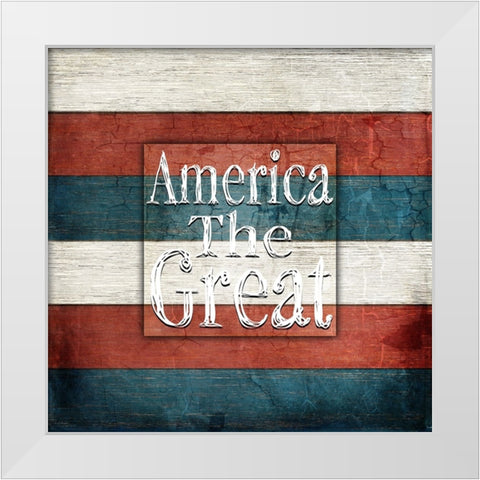 American Freedom Collection 5 White Modern Wood Framed Art Print by LightBoxJournal