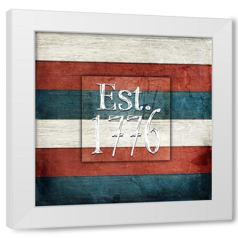 American Freedom Collection 8 White Modern Wood Framed Art Print by LightBoxJournal