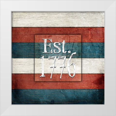 American Freedom Collection 8 White Modern Wood Framed Art Print by LightBoxJournal