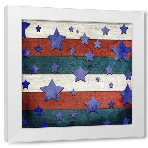 American Freedom Collection V2 White Modern Wood Framed Art Print by LightBoxJournal