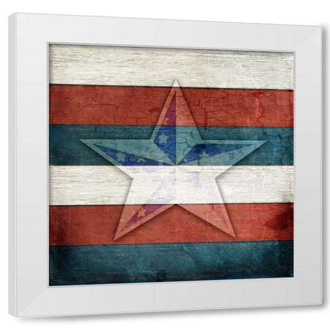 American Freedom Collection V4 White Modern Wood Framed Art Print by LightBoxJournal