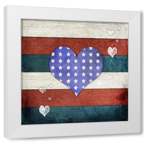 American Freedom Collection V5 White Modern Wood Framed Art Print by LightBoxJournal