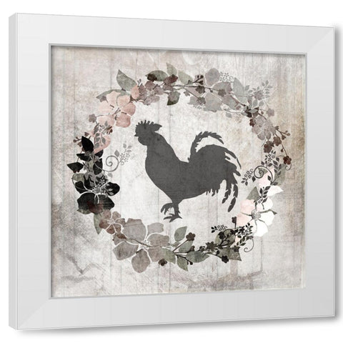 DownOnTheFarm V6 White Modern Wood Framed Art Print by LightBoxJournal
