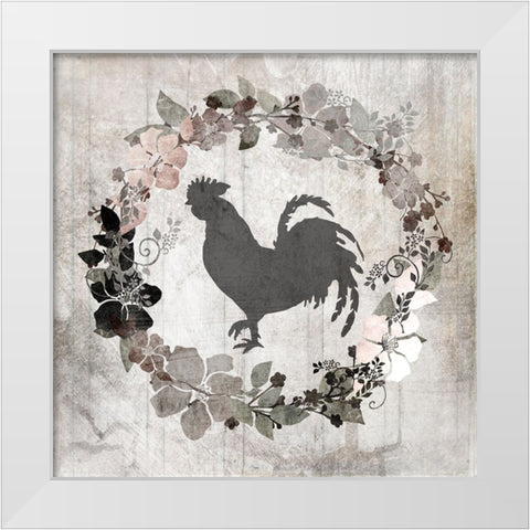 DownOnTheFarm V6 White Modern Wood Framed Art Print by LightBoxJournal