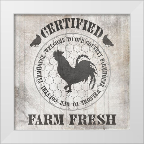 DownOnTheFarmCountry V1 White Modern Wood Framed Art Print by LightBoxJournal
