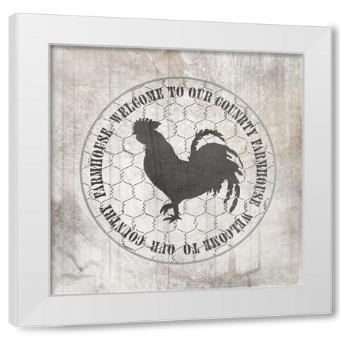 DownOnTheFarmCountry V5 White Modern Wood Framed Art Print by LightBoxJournal