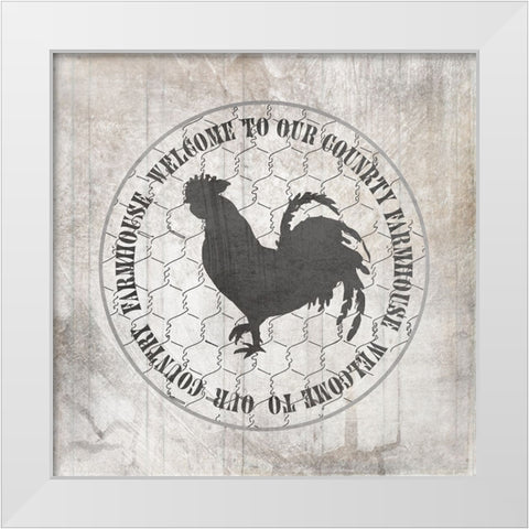 DownOnTheFarmCountry V5 White Modern Wood Framed Art Print by LightBoxJournal