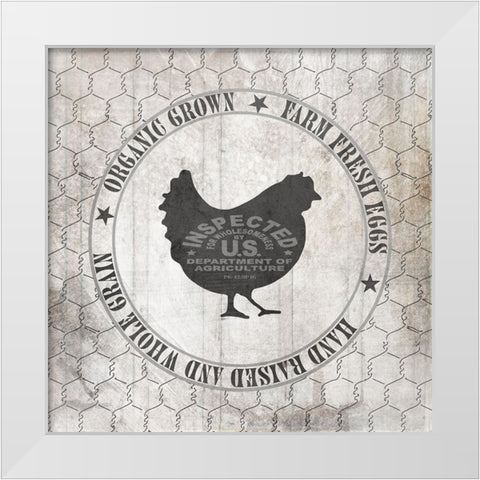 DownOnTheFarmCountry V8 White Modern Wood Framed Art Print by LightBoxJournal