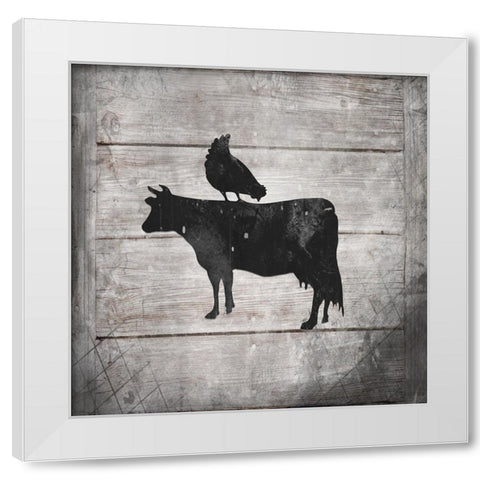 FarmFresh V8 White Modern Wood Framed Art Print by LightBoxJournal