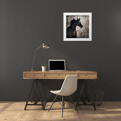 GypsyHorse Collection V1 4 White Modern Wood Framed Art Print by LightBoxJournal