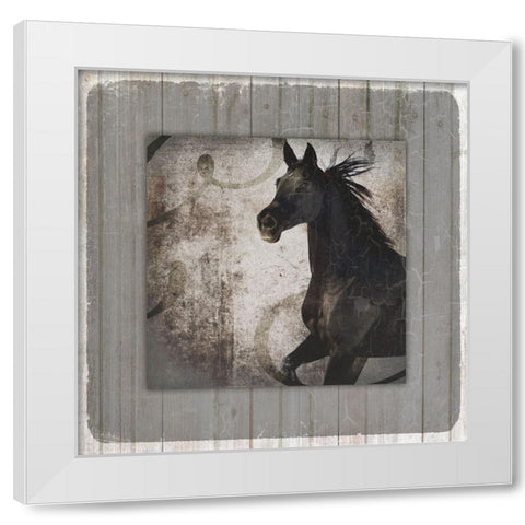 GypsyHorse Collection V1 9 White Modern Wood Framed Art Print by LightBoxJournal
