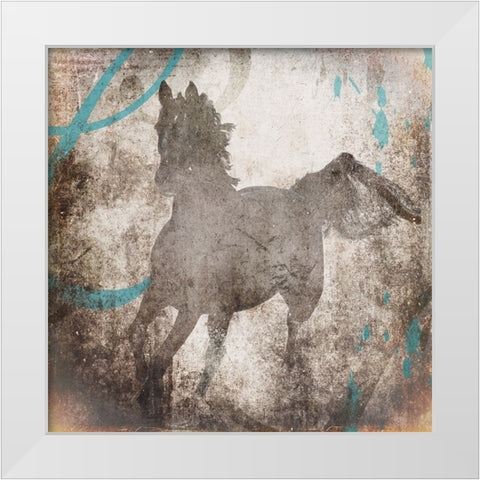 GypsyHorse Collection V2 2 White Modern Wood Framed Art Print by LightBoxJournal