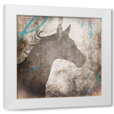 GypsyHorse Collection V2 4 White Modern Wood Framed Art Print by LightBoxJournal