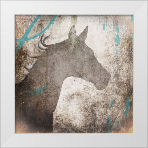 GypsyHorse Collection V2 4 White Modern Wood Framed Art Print by LightBoxJournal
