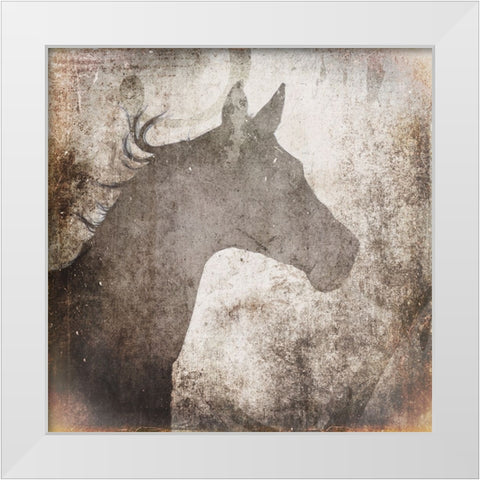 GypsyHorse Collection V2 5 White Modern Wood Framed Art Print by LightBoxJournal