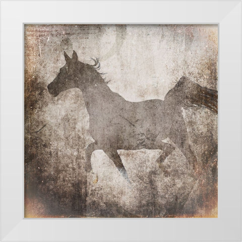 GypsyHorse Collection V2 7 White Modern Wood Framed Art Print by LightBoxJournal