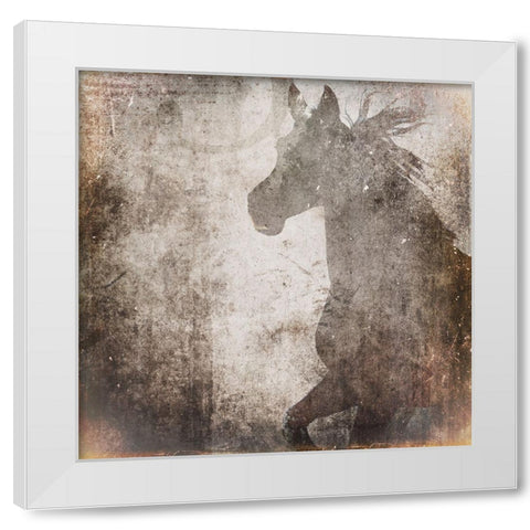 GypsyHorse Collection V2 8 White Modern Wood Framed Art Print by LightBoxJournal