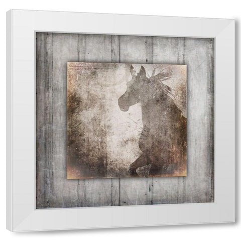 GypsyHorse Collection V2 10 White Modern Wood Framed Art Print by LightBoxJournal