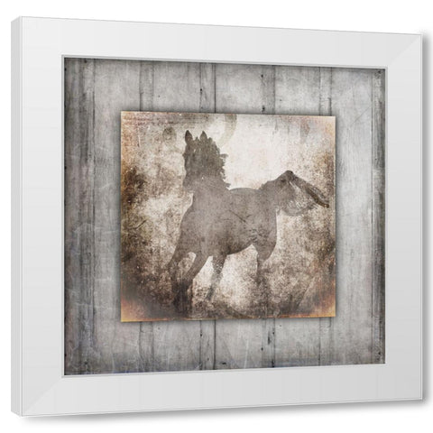 GypsyHorse Collection V2 12 White Modern Wood Framed Art Print by LightBoxJournal