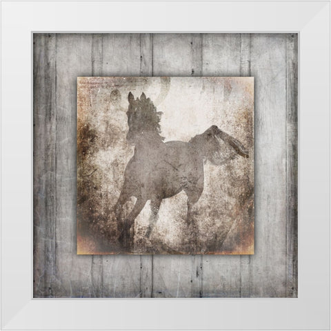 GypsyHorse Collection V2 12 White Modern Wood Framed Art Print by LightBoxJournal