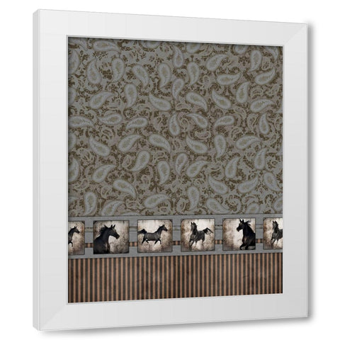 GypsyHorse CollectionSurfacePattern V2 5 White Modern Wood Framed Art Print by LightBoxJournal