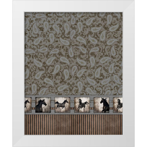 GypsyHorse CollectionSurfacePattern V2 5 White Modern Wood Framed Art Print by LightBoxJournal