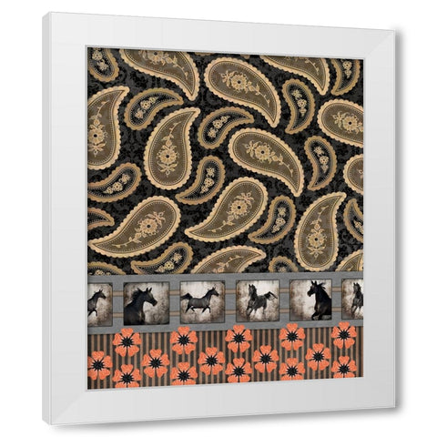 GypsyHorse CollectionSurfacePattern V2 9 White Modern Wood Framed Art Print by LightBoxJournal