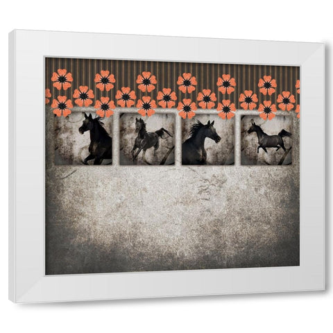 GypsyHorse CollectionSurfacePattern V2 10 White Modern Wood Framed Art Print by LightBoxJournal