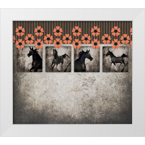 GypsyHorse CollectionSurfacePattern V2 10 White Modern Wood Framed Art Print by LightBoxJournal