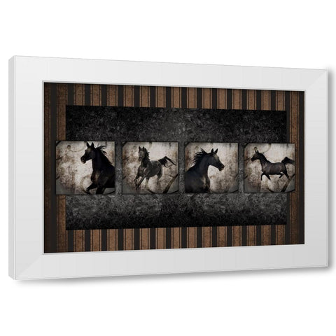 GypsyHorse CollectionSurfacePattern V3 1 White Modern Wood Framed Art Print by LightBoxJournal