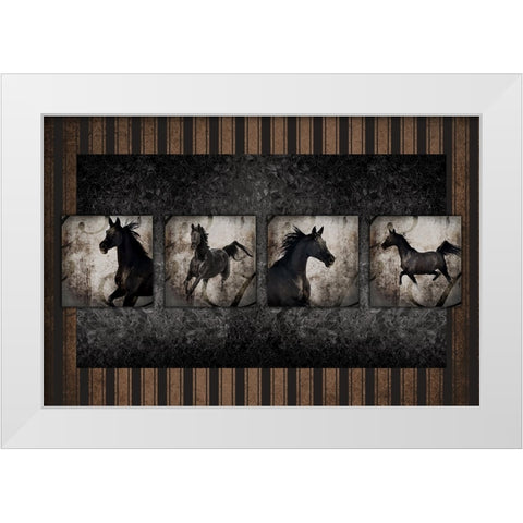 GypsyHorse CollectionSurfacePattern V3 1 White Modern Wood Framed Art Print by LightBoxJournal