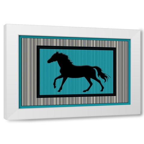 GypsyHorse CollectionSurfacePattern V3 2 White Modern Wood Framed Art Print by LightBoxJournal